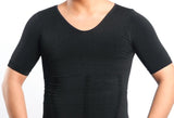 V-Neck Body Short Sleeve Compression T-Shirt - OmniBrace