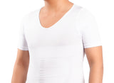 V-Neck Body Short Sleeve Compression T-Shirt - OmniBrace