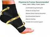 Ankle Sock Compression Support Heel Sleeve Open Toe - Unisex - OmniBrace