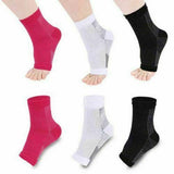 Ankle Sock Compression Support Heel Sleeve Open Toe - Unisex - OmniBrace